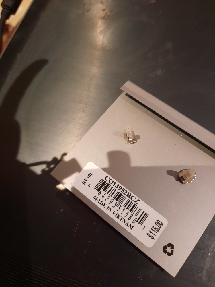 NWT $115 NADRI WEDDING DANGLE EARRINGS image indicator(2)