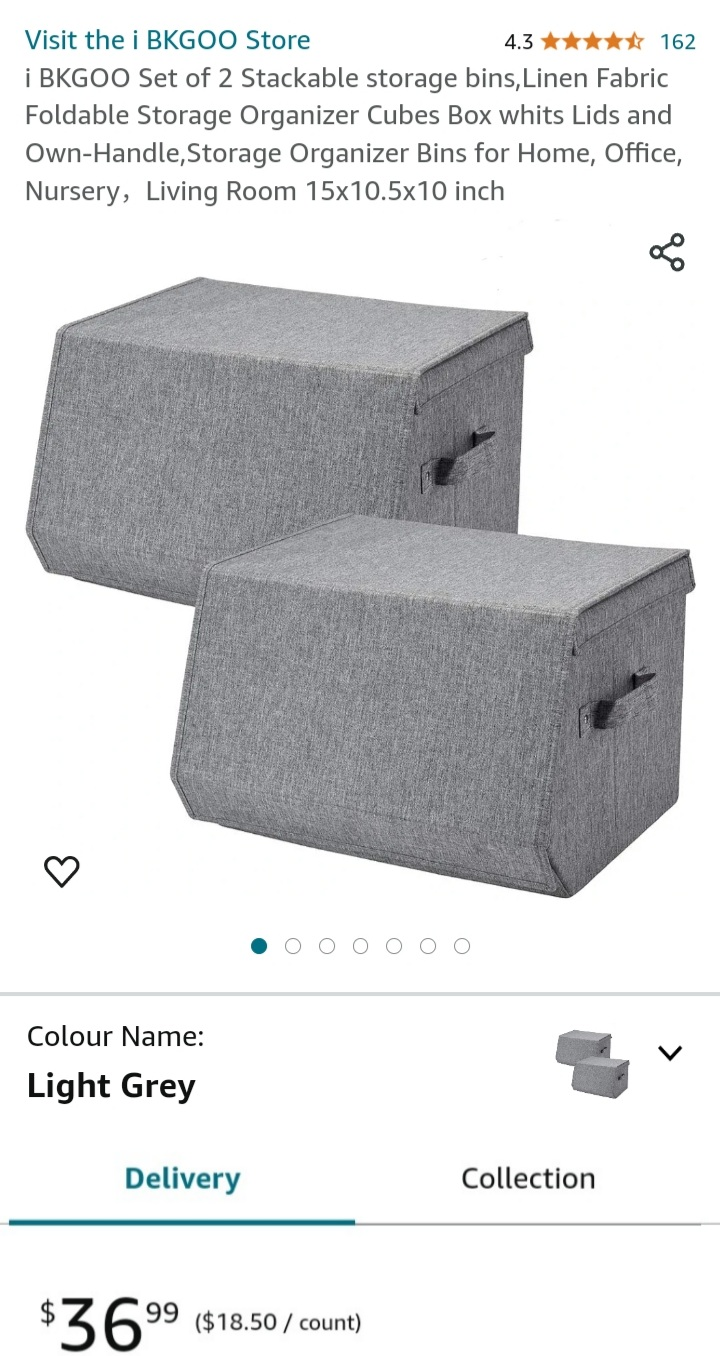 Two Stackable Storage Grey NEW - photo 4