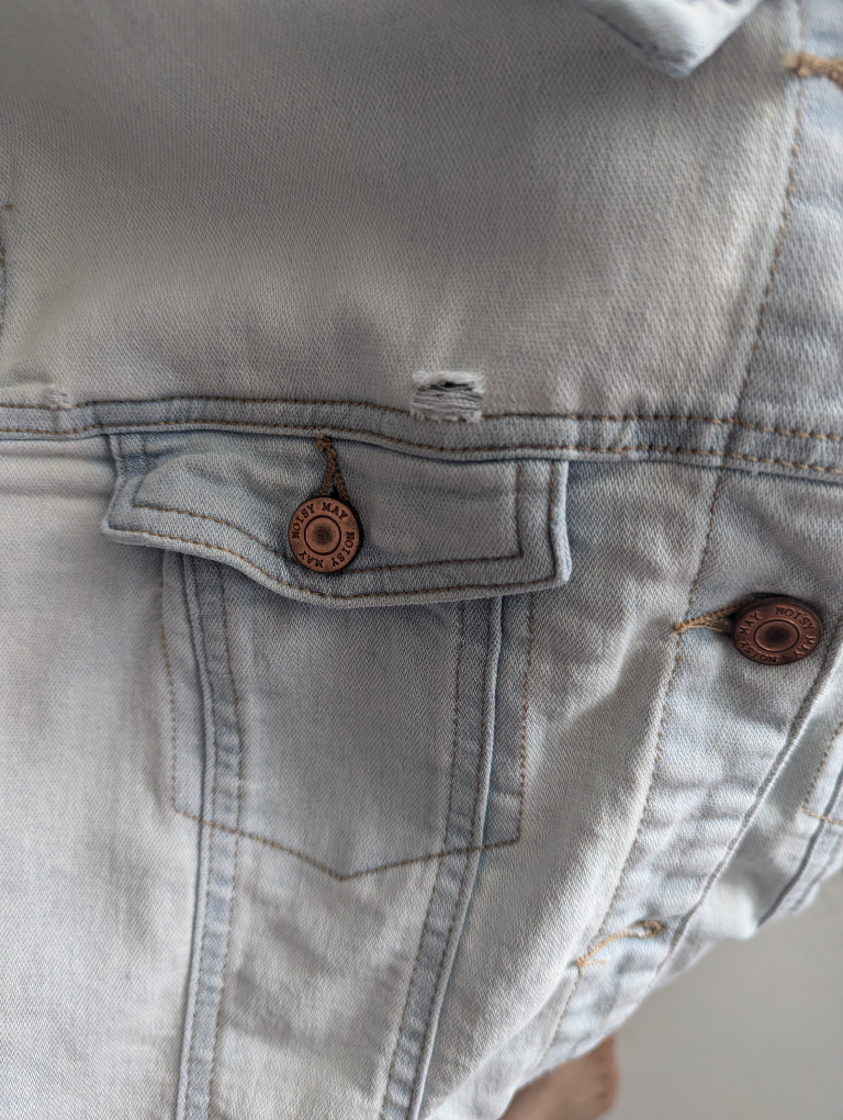 Noisy May light wash denim jacket image indicator(5)