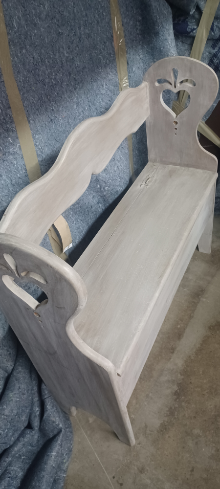 wood Bench w/storage - photo 5