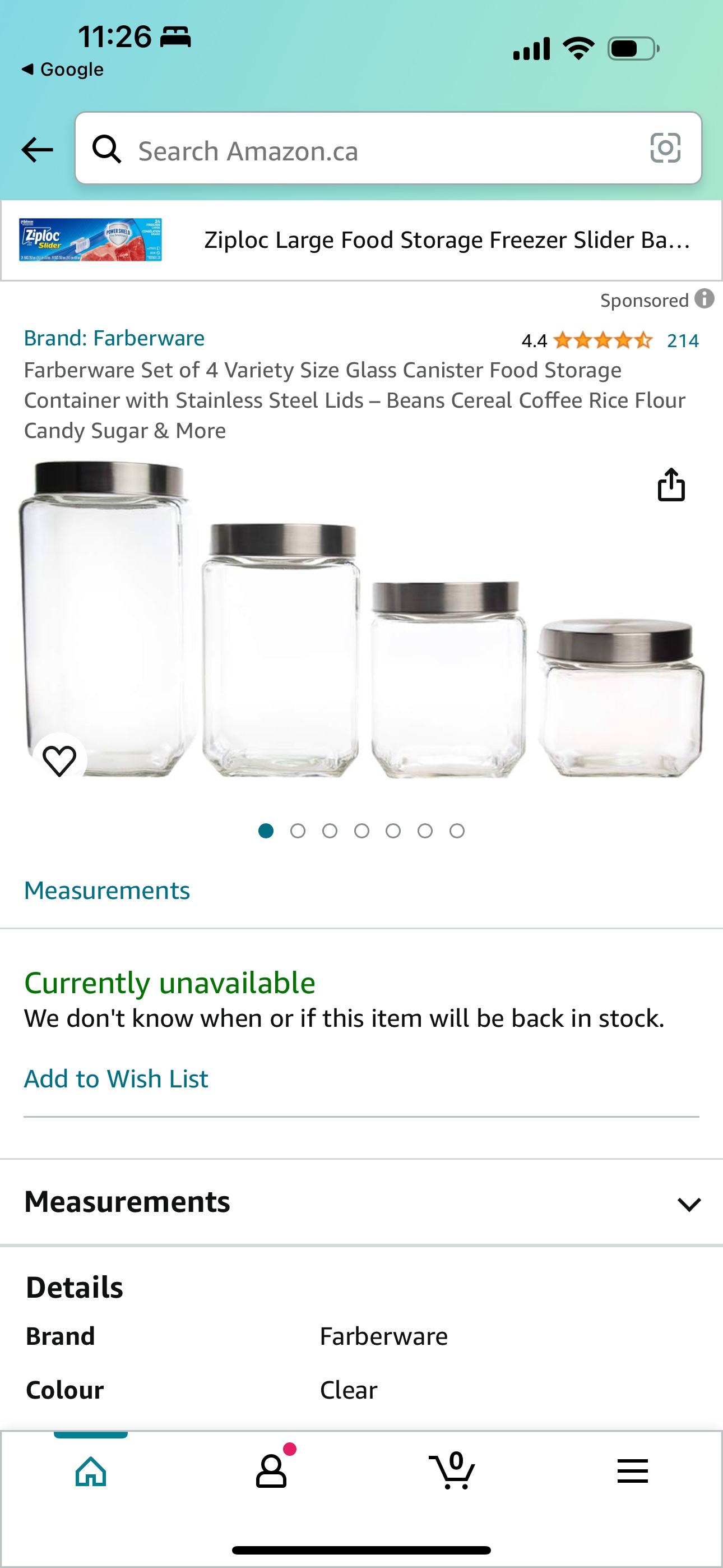 4 Glass Canister - photo 2