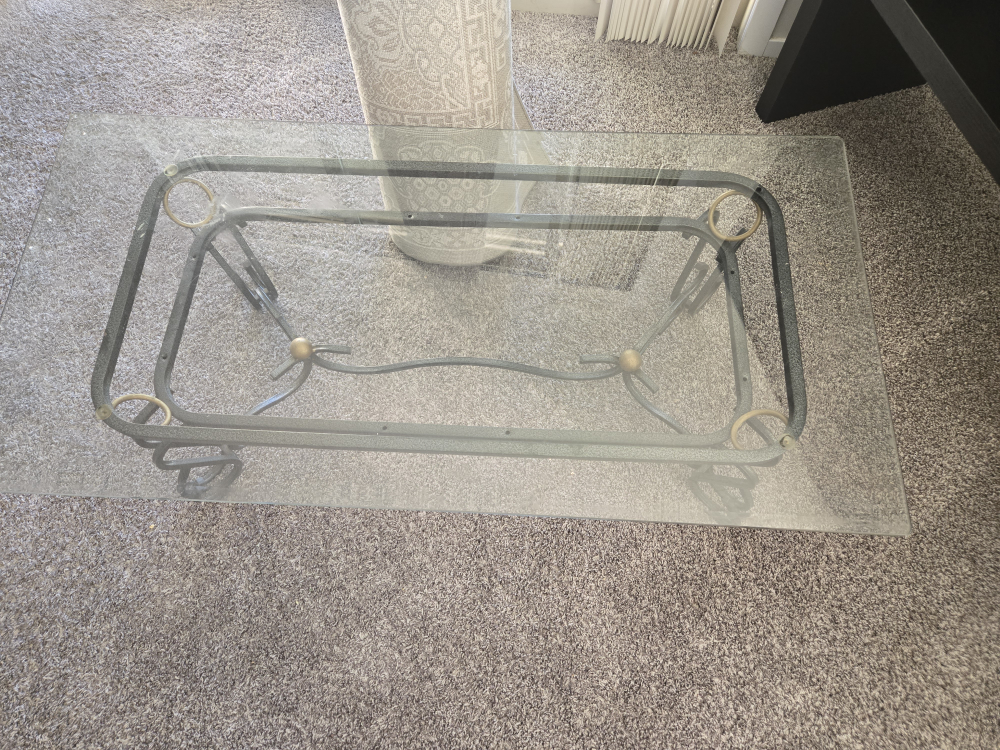 Glass top coffee table - photo 2