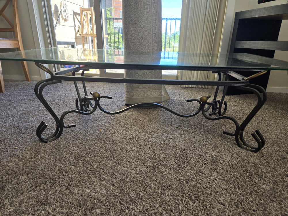 Glass top coffee table - photo 3