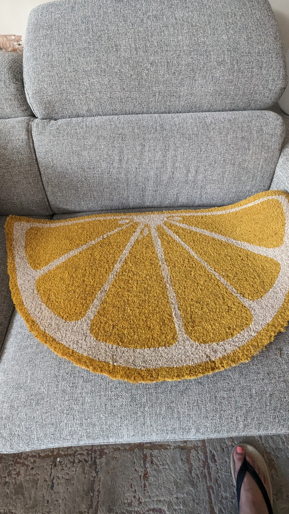 Lemon entry rug