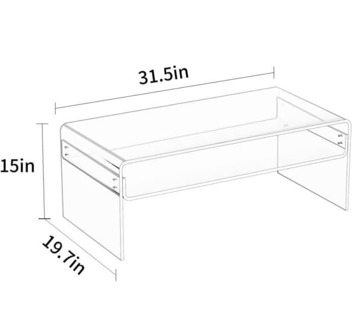 Acrylic Coffee Table - photo 3