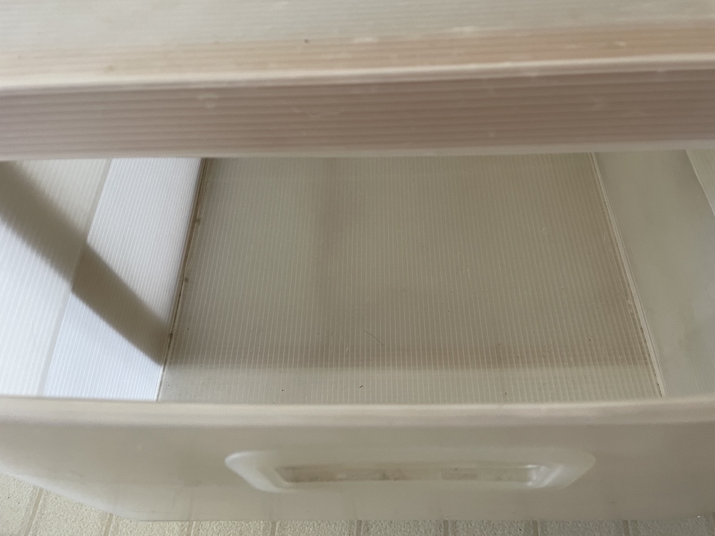 🧡 Corrugated plastic and wood 4-drawer storage - photo 3