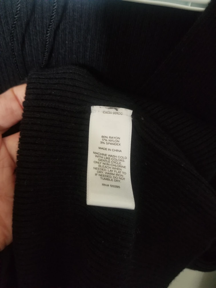 EXPRESS Black Choker Sweater image indicator(7)