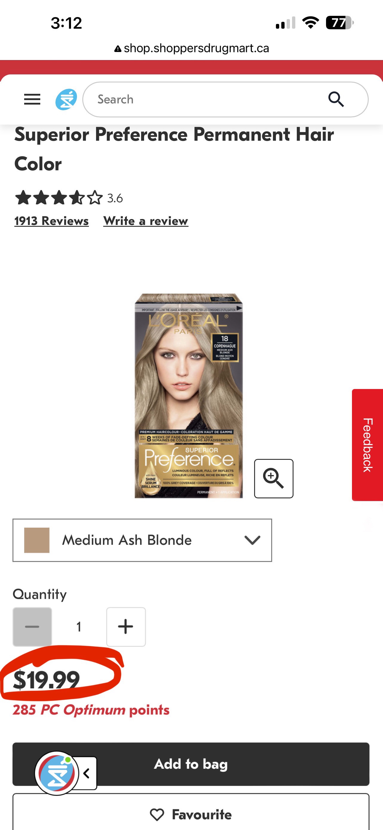 L'Oréal Paris medium ash blonde permanent Hair Colour thumbnail