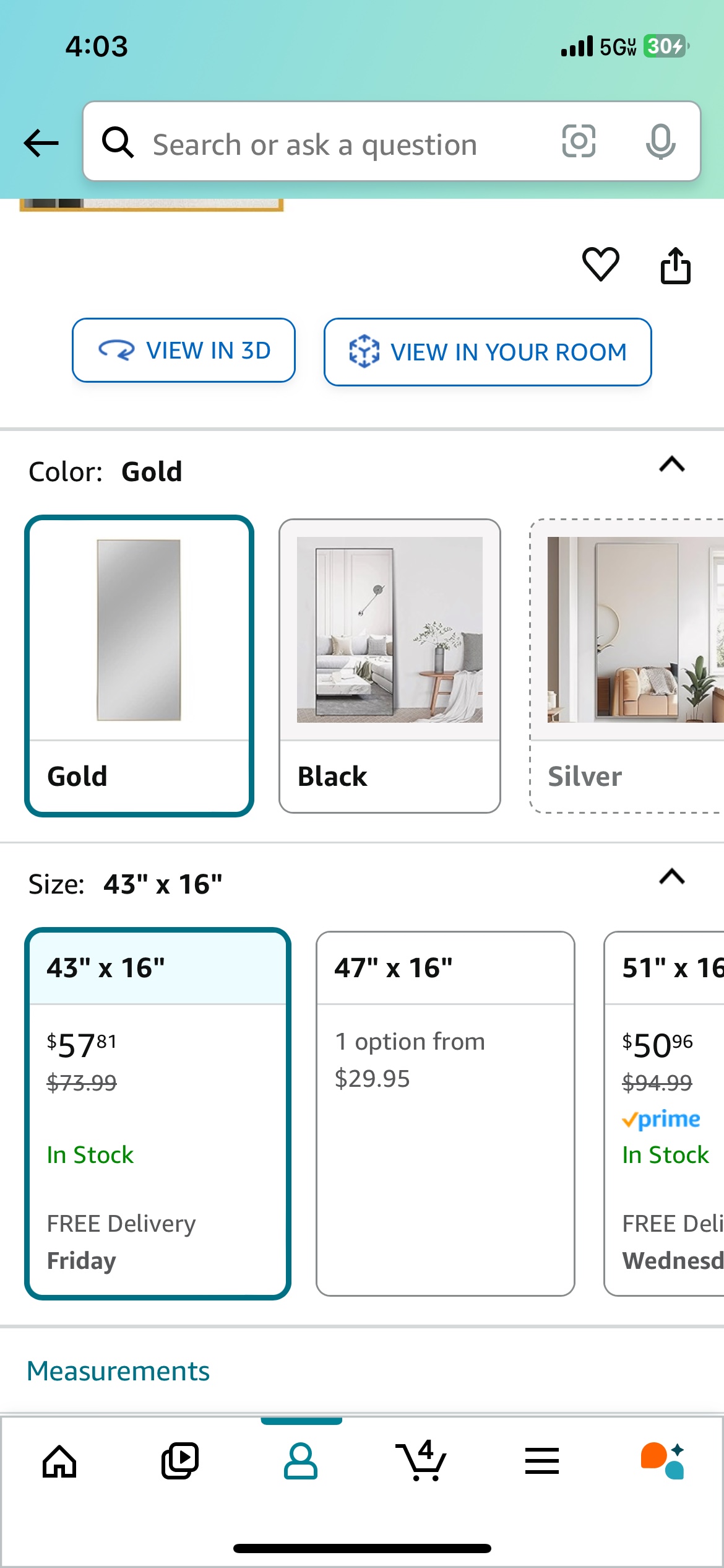 Wall Mount Full Length Mirror - photo 4