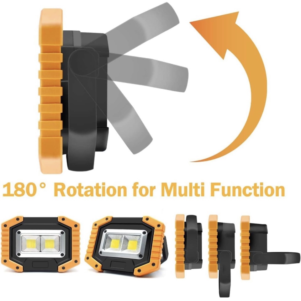 2packs Rechargable Working Light With Magnetic Handle Waterproof image indicator(10)