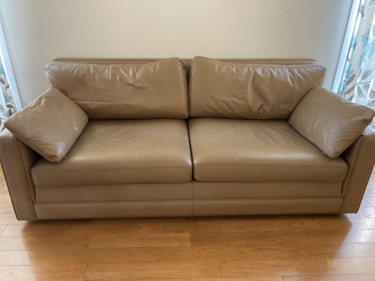 Leather love seat - photo 2