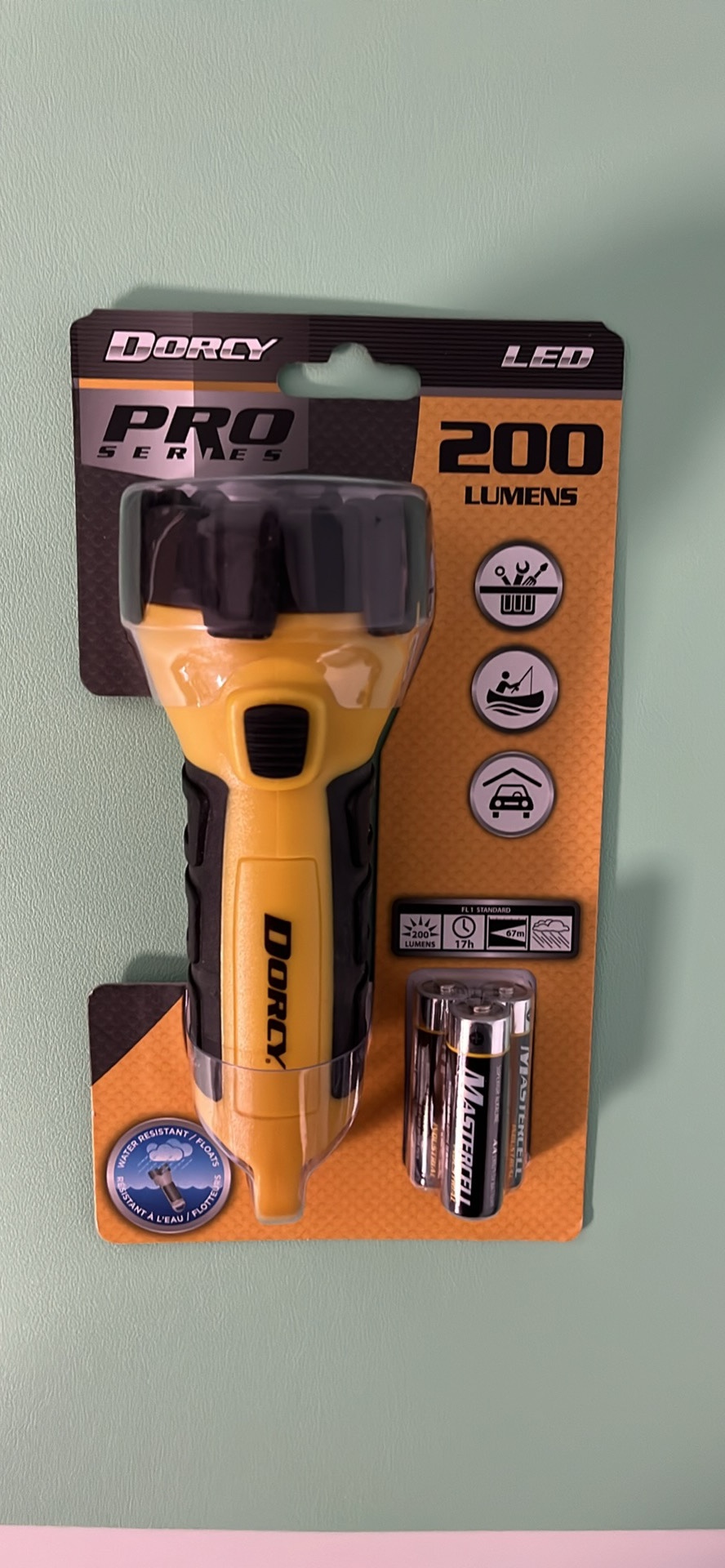 Dorcy Pro Series Orange Water Resistant Flashlight - NEW - photo 2