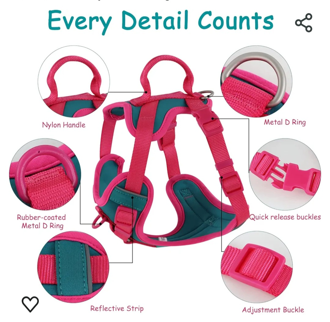 S - Wolfone No Pull Dog Harness Adjustable thumbnail