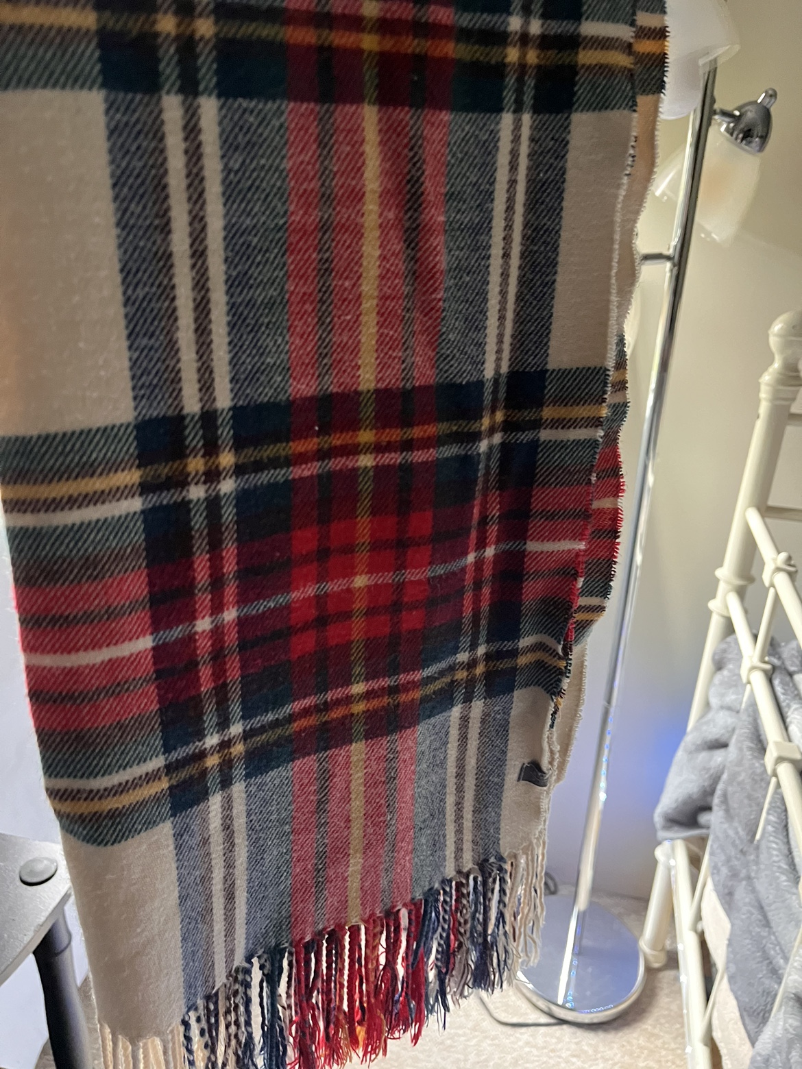 Vintage Plaid Wool scarf - photo 3