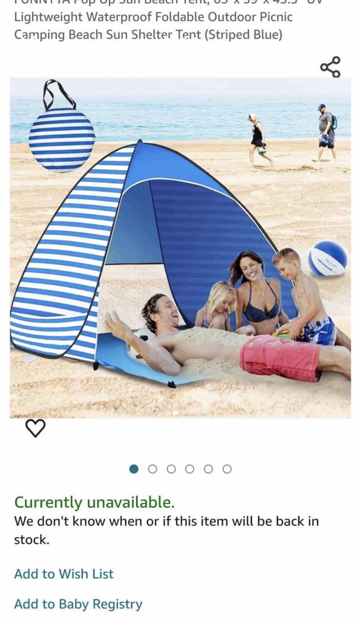 Beach tent