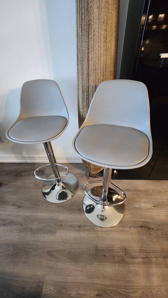 bar stools sets of 4 gray - photo 2