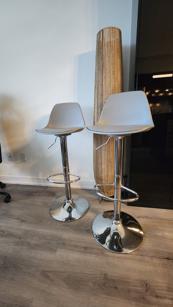 bar stools sets of 4 gray - photo 3