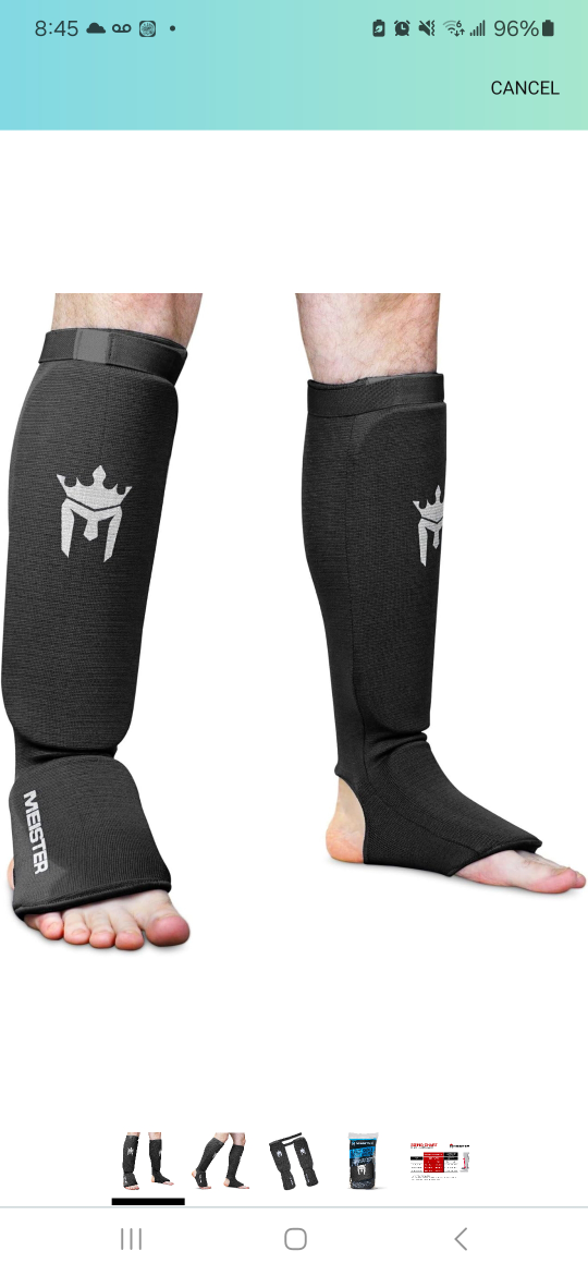 Meister MMA 163CSGRD- Elastic Cloth Shin thumbnail