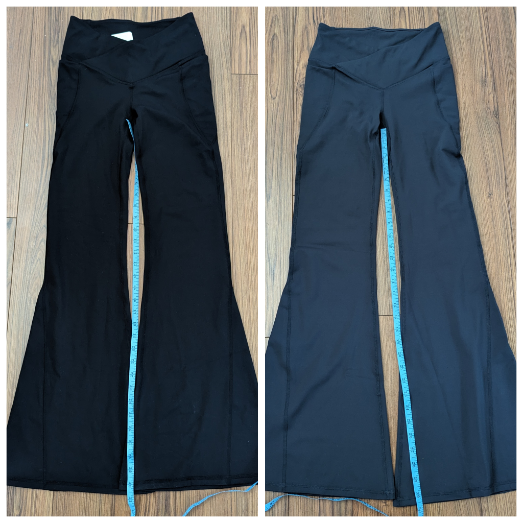 XS NEW Crossover Flare Leggings With Pockets image indicator(2)