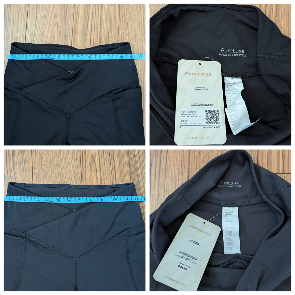 XS NEW Crossover Flare Leggings With Pockets image indicator(3)