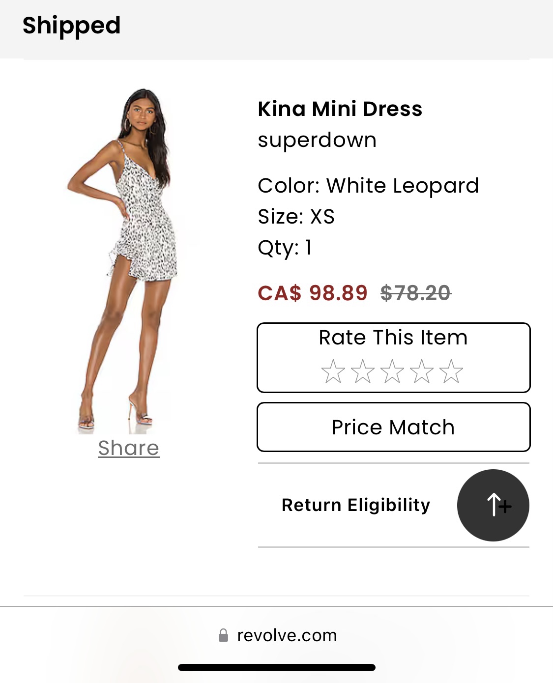 FINAL SALE/ leopard minidress - photo 2