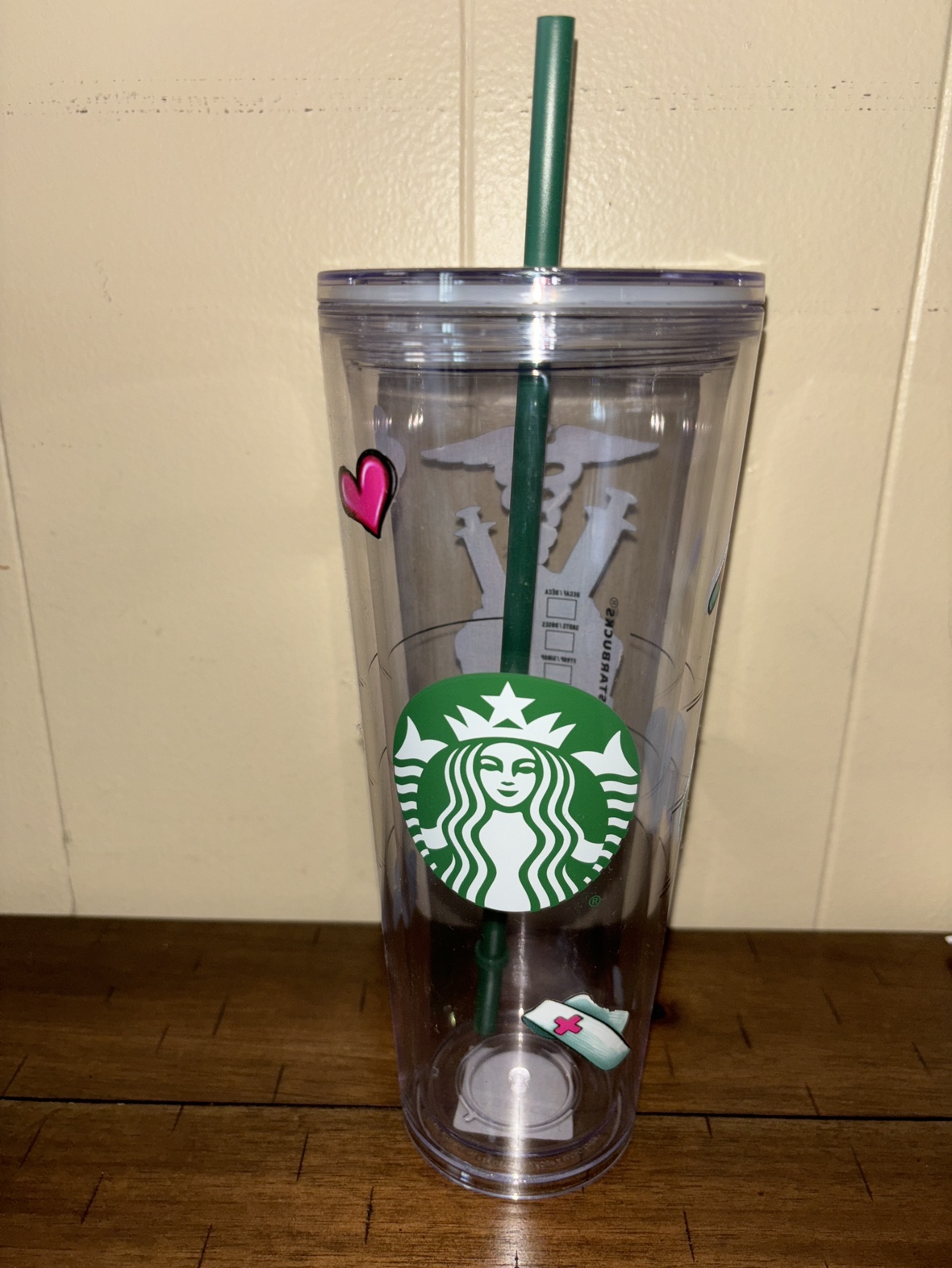 Starbucks Venti cup with doctor:nurse decals - photo 2