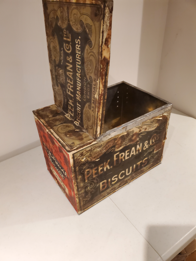 Antique Tin Peek Frean Biscuits Box