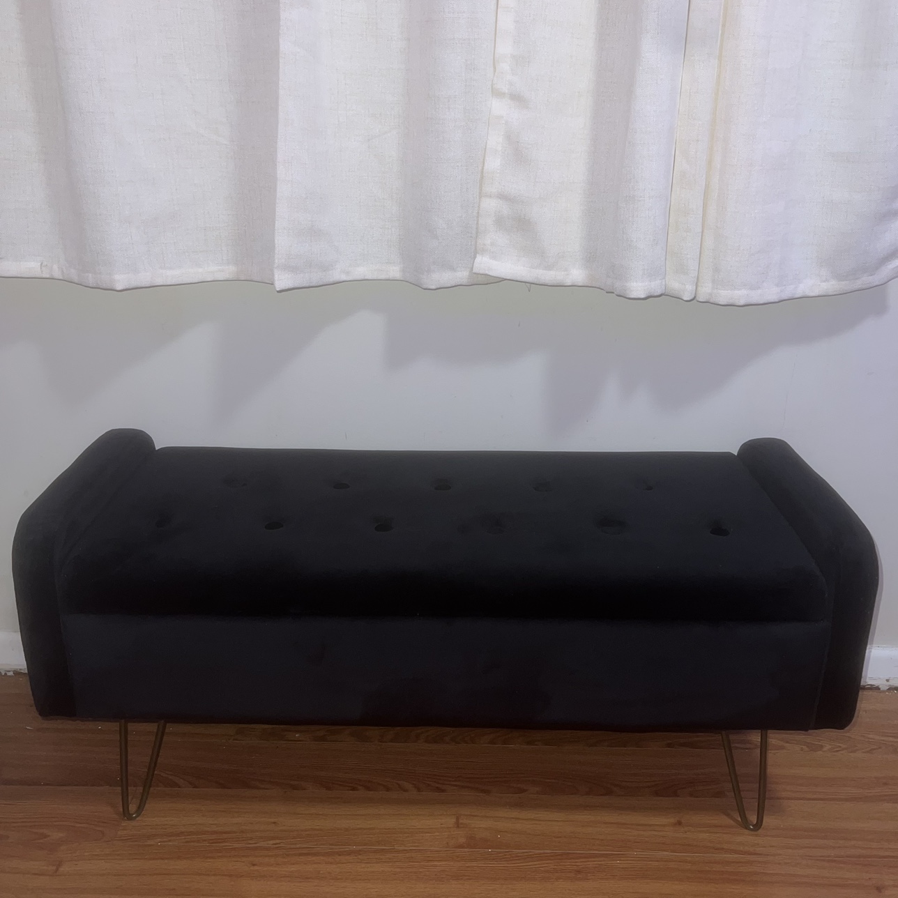 Velvet Storage Ottoman🖤 - photo 5