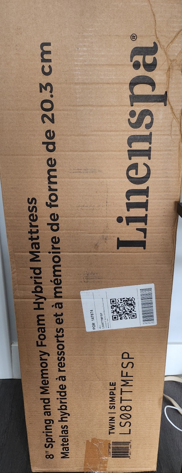 Linenspa 8 Inch Memory Foam and Spring Hybrid Mattress - photo 2