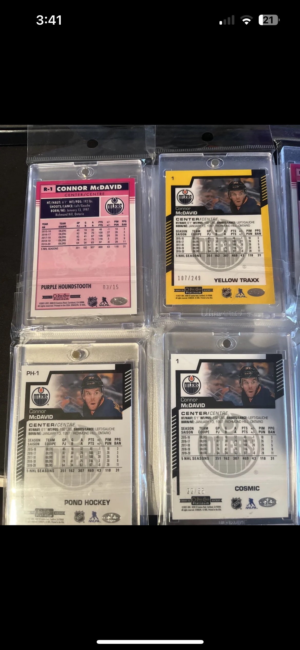 Connor McDavid 2020-21 Upper Deck O-PEE-CHEE Platinum - photo 5