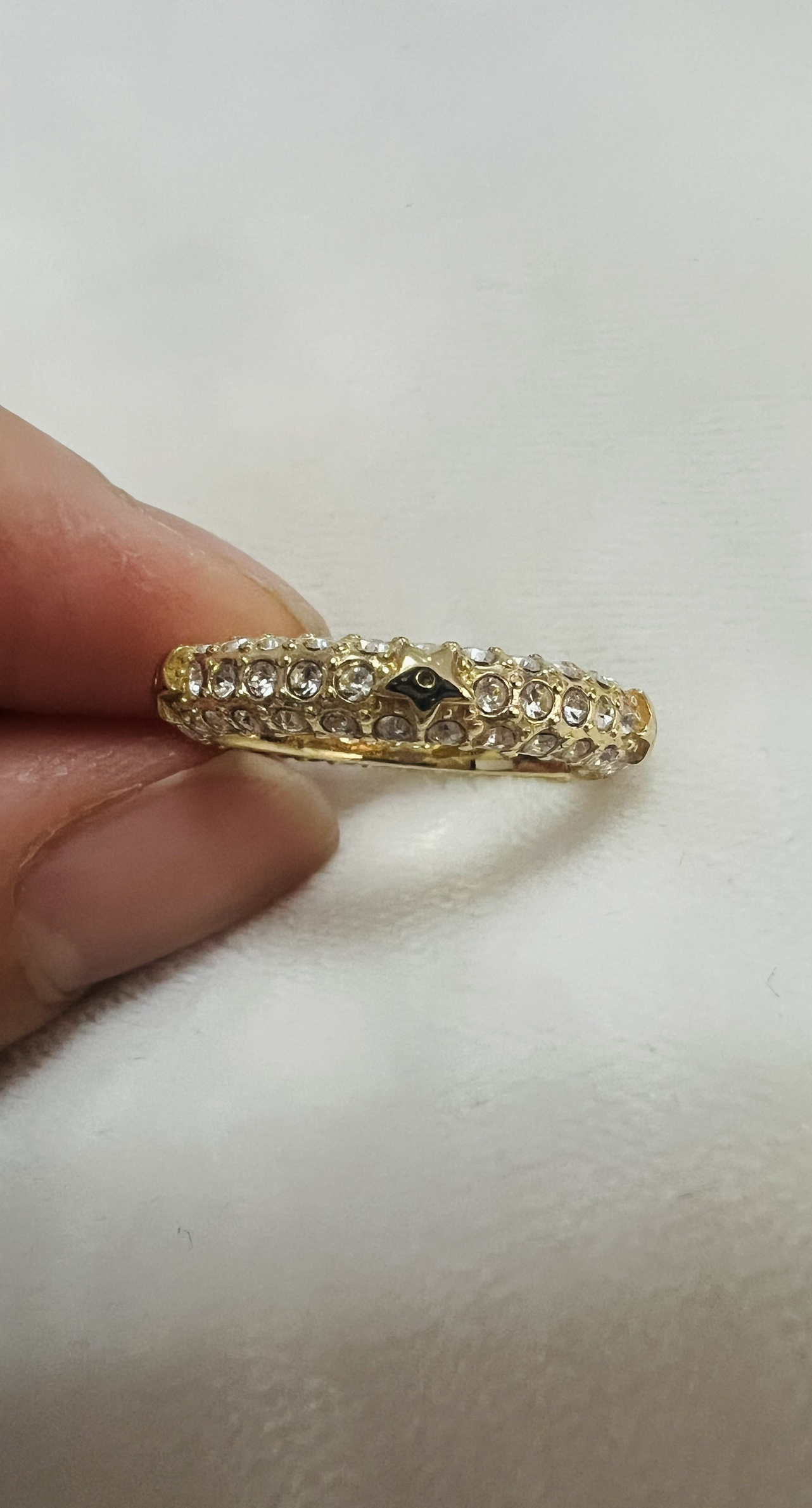 Gold fashion ring size 6 - photo 2