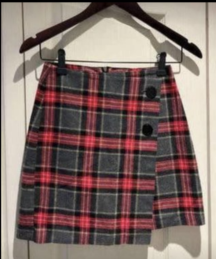 🧡 H&M Plaid Skirt thumbnail