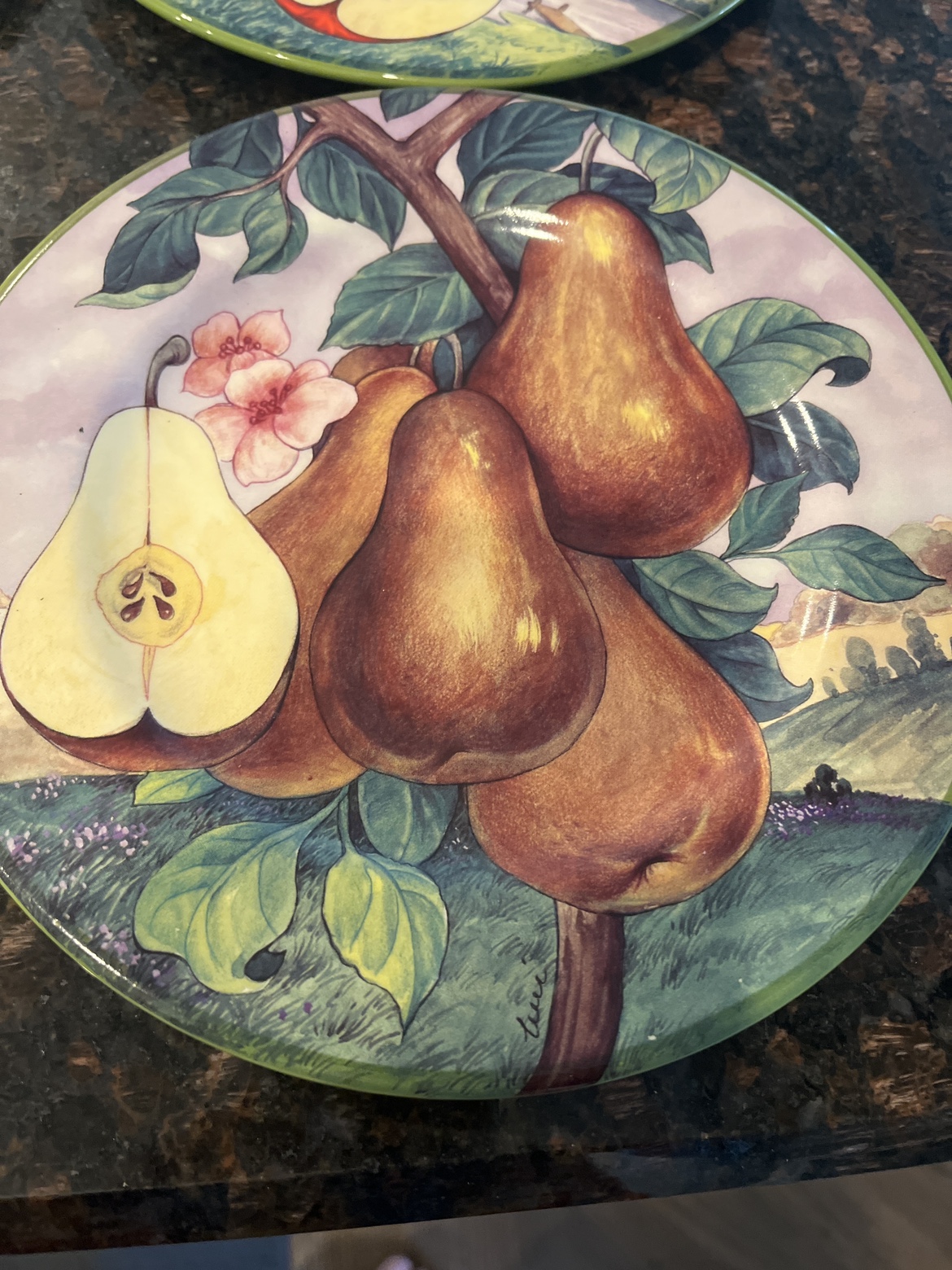 Villa D'Este Plate  Italy Hand Decorated - photo 4
