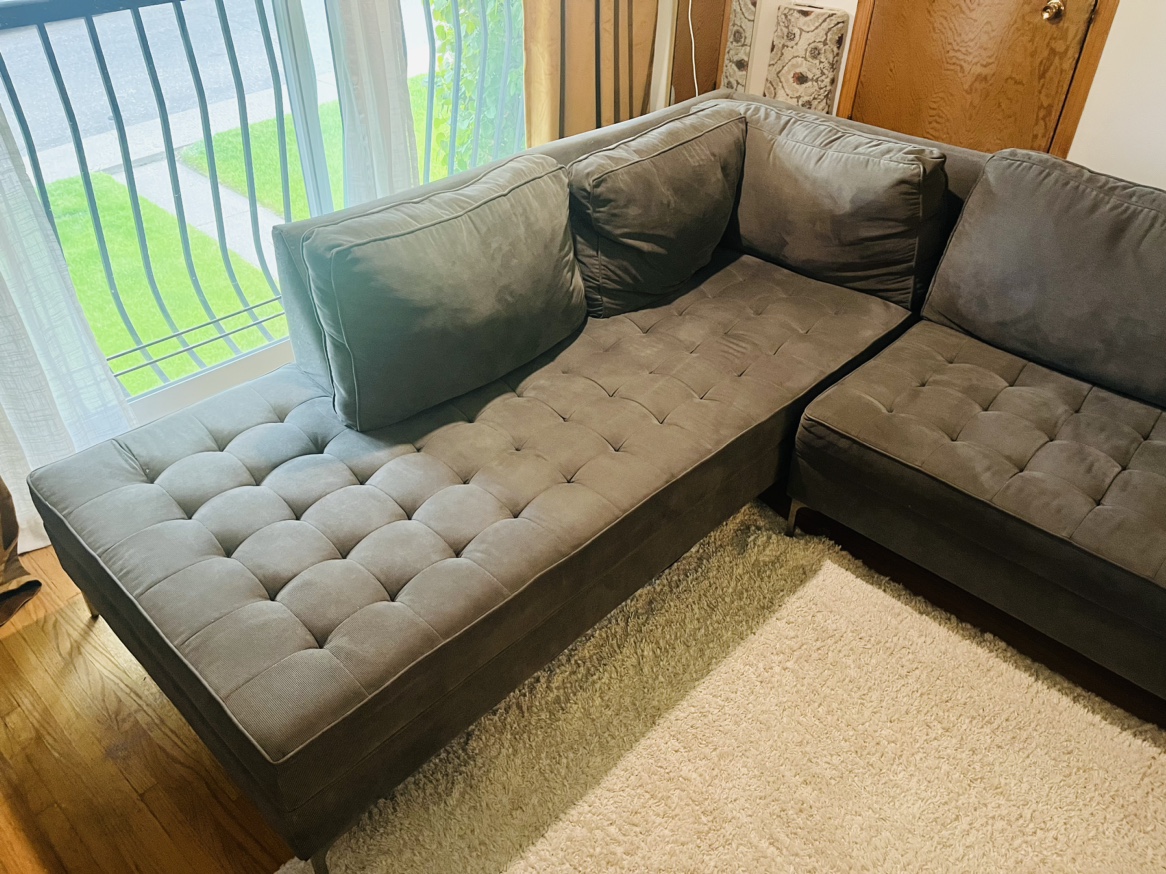 Grey Sectional Sofa - photo 4