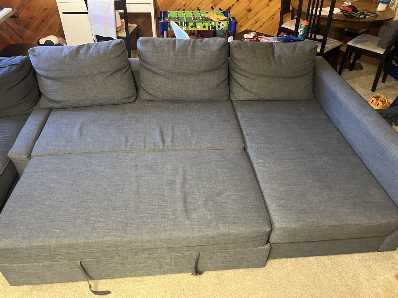 FRIHETEN - Corner sofa-bed with storage, Skiftebo dark gray - photo 3