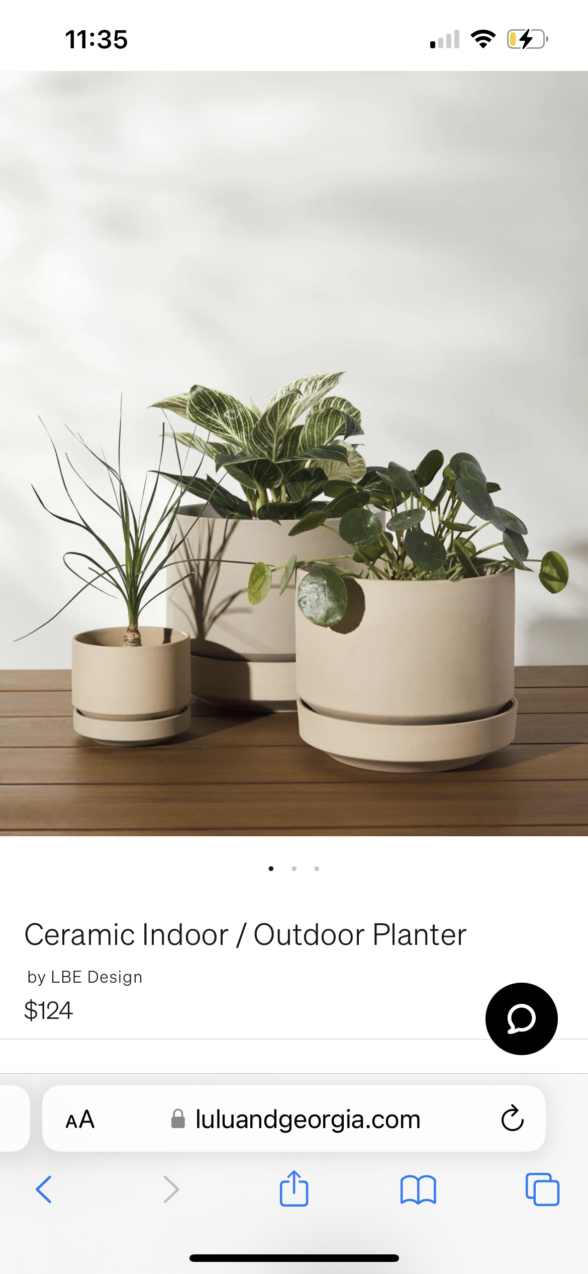CB2 Faux Plant with Lulu and Georgia Ceramic Planter - photo 4
