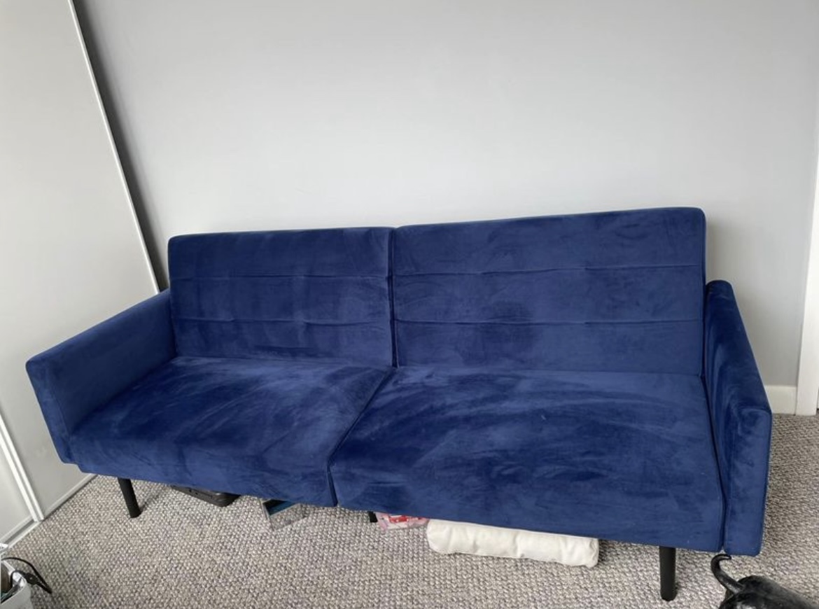 Lucid Comfort 74’ velvet square arm sleeper