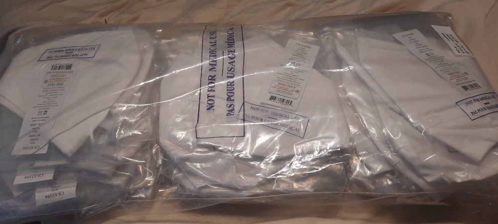 Brand New x30 Non Medical White Cotton Masks ❤️ image indicator(3)