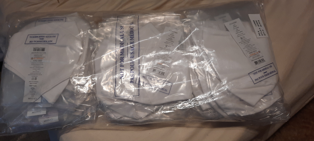 Brand New x30 Non Medical White Cotton Masks ❤️ image indicator(4)