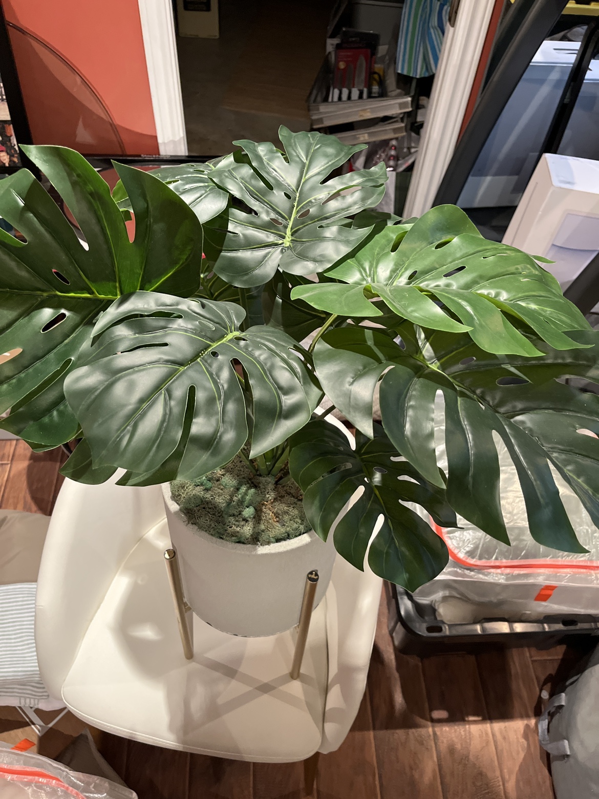 Faux plant with stand - photo 2