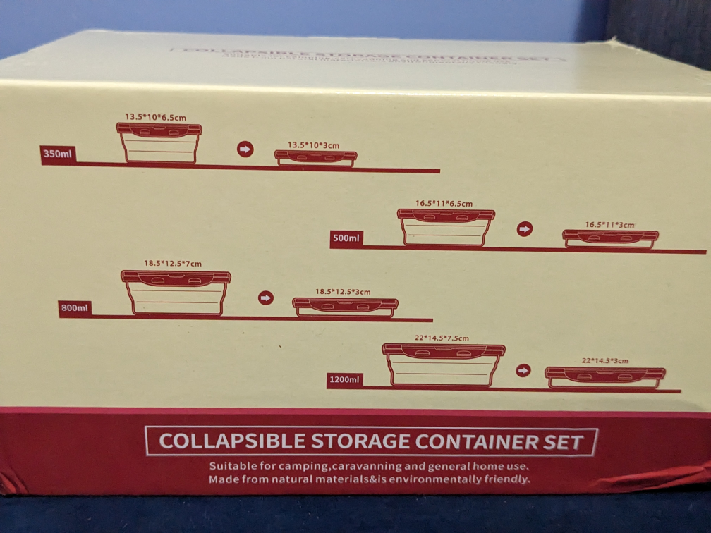 Reusable, Collapsible Food Storage Containers 🧡 image indicator(2)