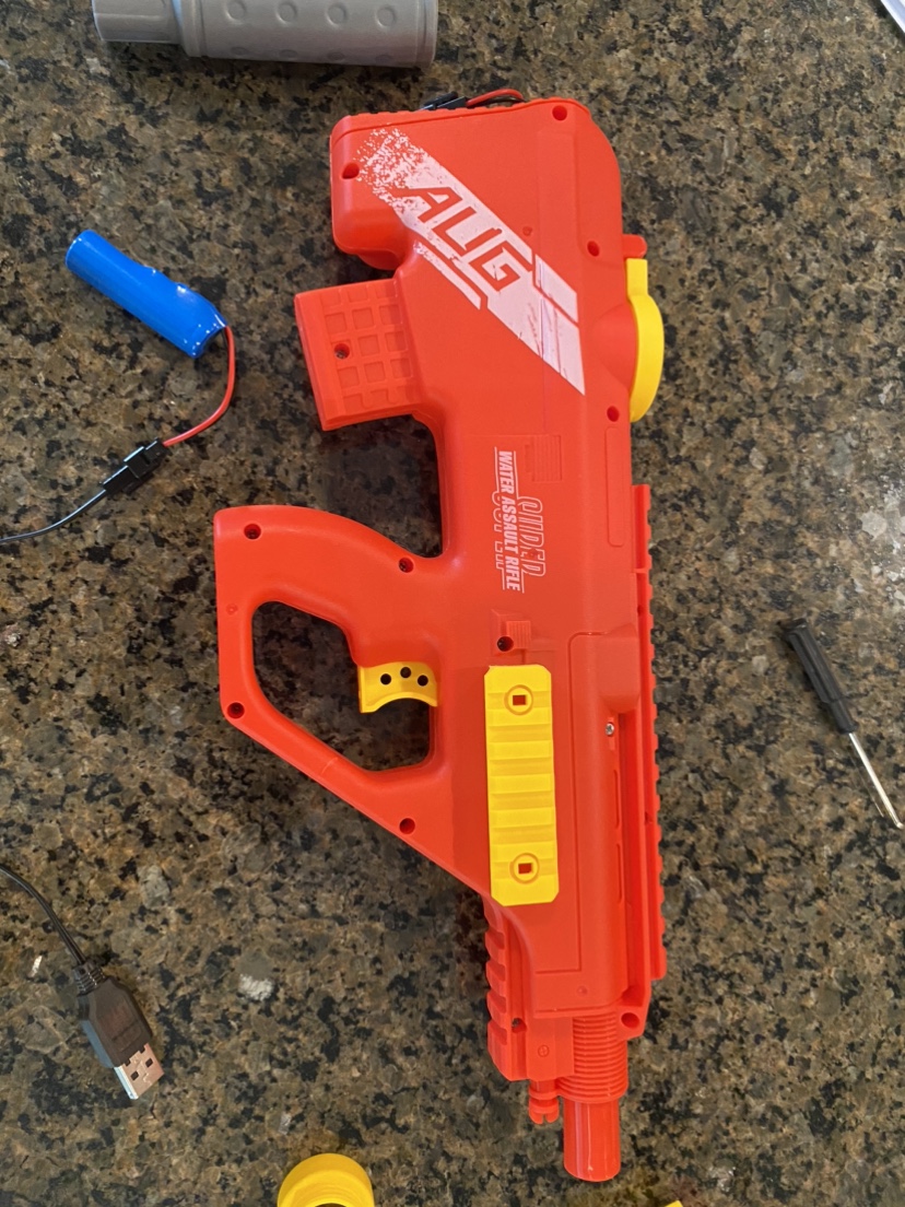 Electric Water gun toy Red AUG brand new thumbnail