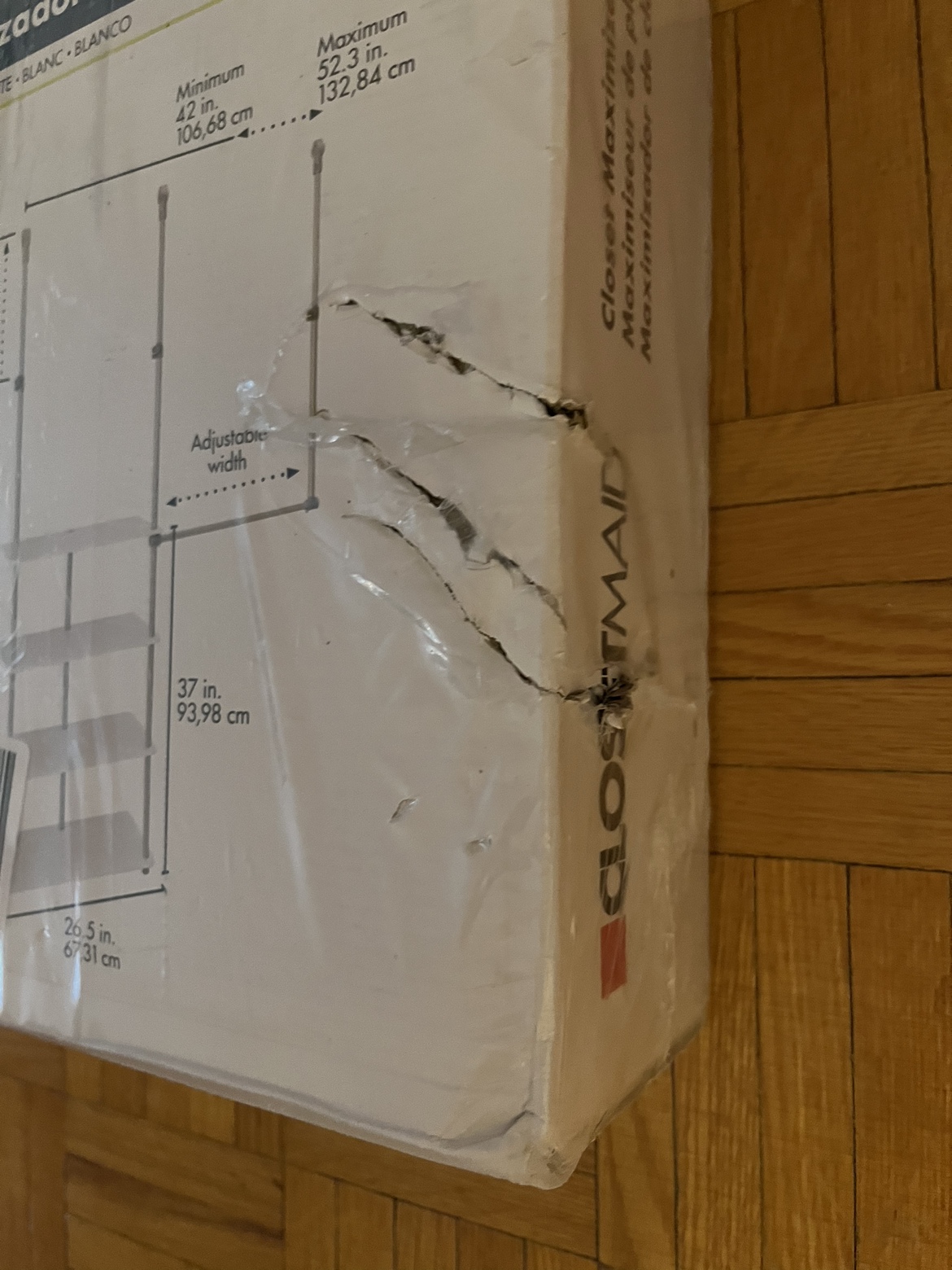 ClosetMaid 55300 Closet Maximizer, White, 11.6 x 53 x 74 inches image indicator(6)