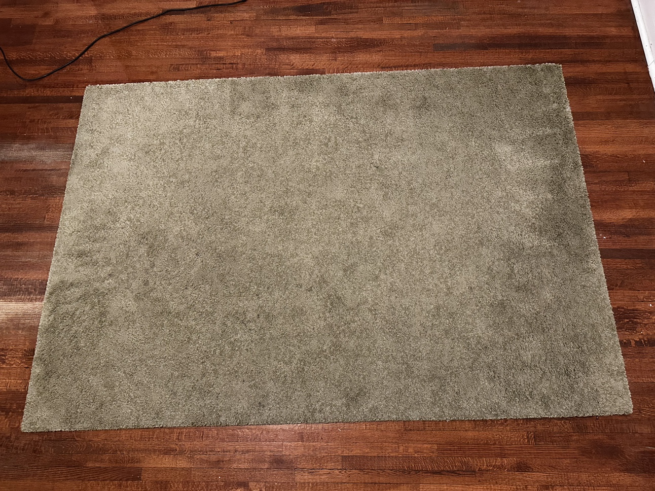 IKEA STOENSE Rug, low pile, light olive-green - photo 5