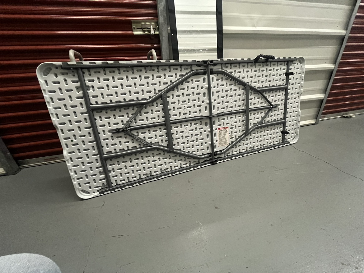 White Folding Table - photo 4
