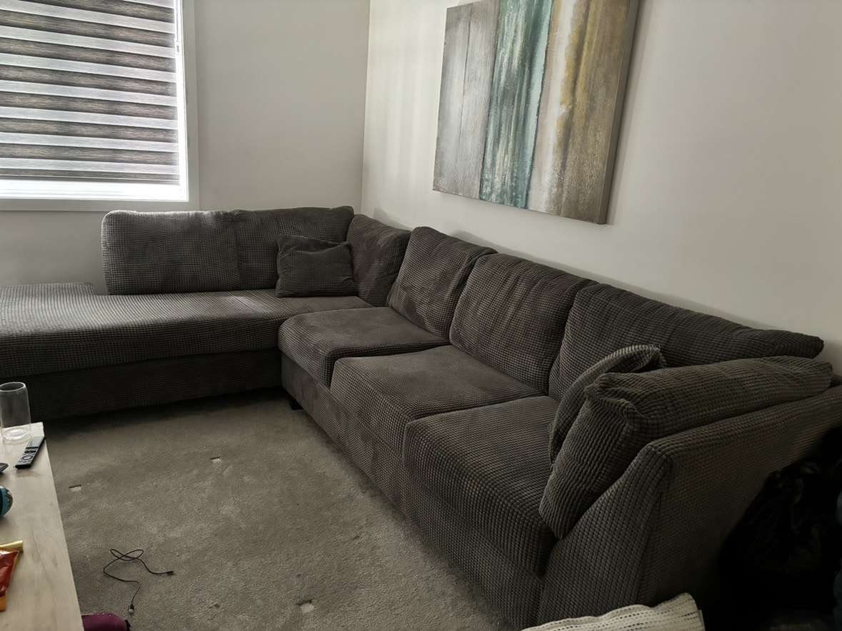 Grey sectional couch - photo 2