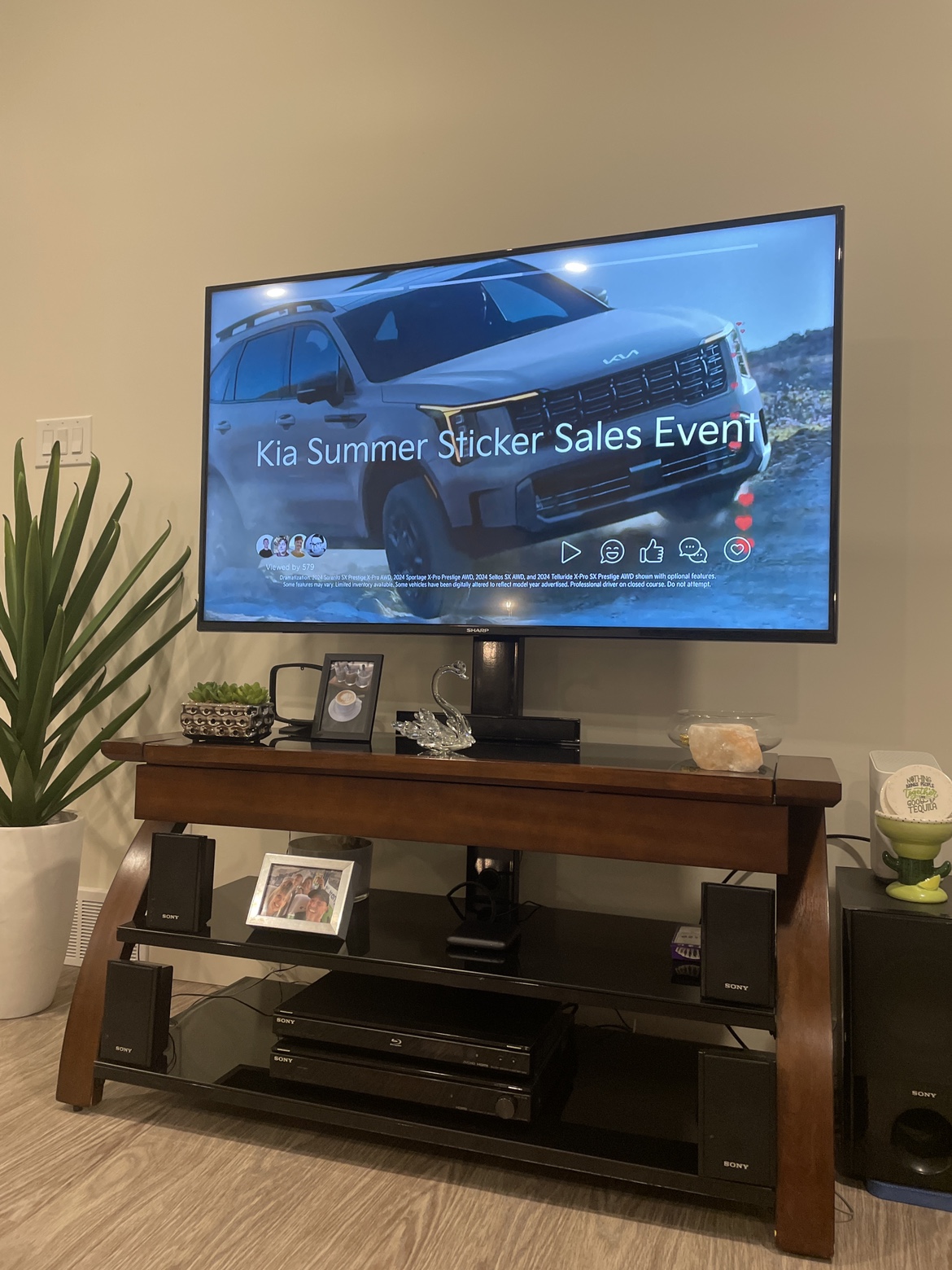 55 " Sharp smart T.V
