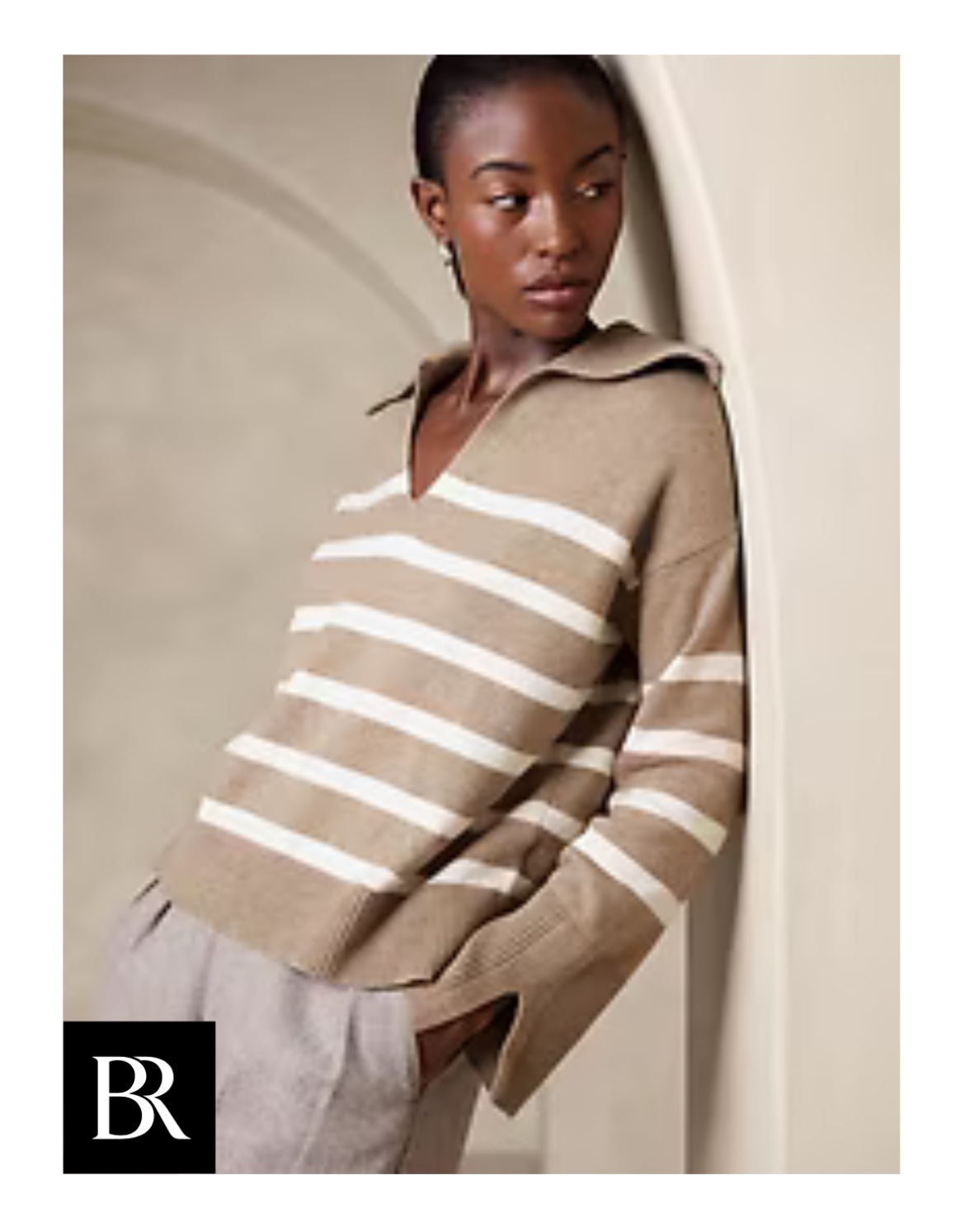 Banana Republic Johnny Collar Sweater