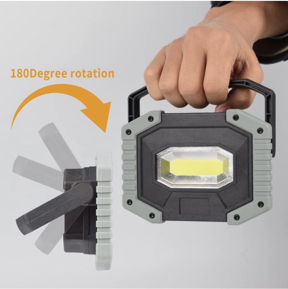 2packs Rechargable Working Light With Magnetic Handle Waterproof image indicator(7)