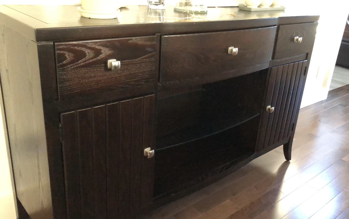 Modern Solid Wood Drawer Extra Long Buffet